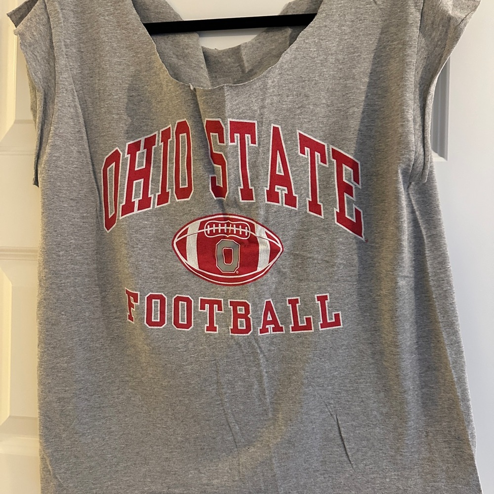 Ohio State Football Gray Sleeveless Tee